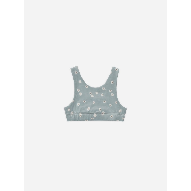 Longline Bra || Blue Daisy|Blue|2-3y|4-5y|6-7y|8-9y|10-12y|12-14y