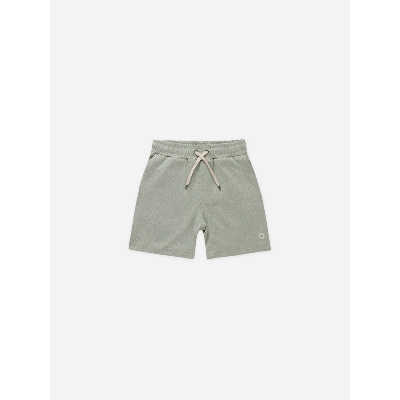 Oceanside Tech Short || Heathered Aqua