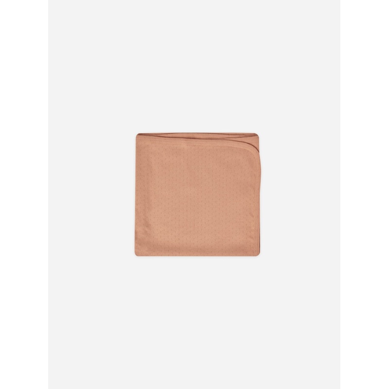 Pointelle Baby Blanket || Melon