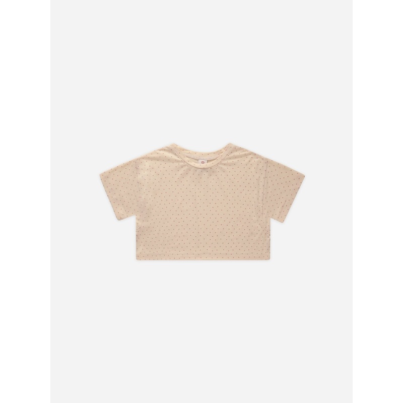 Tech Crop Tee || Polka Dot|Ecru|2-3y|4-5y|6-7y|8-9y|10-12y|12-14y