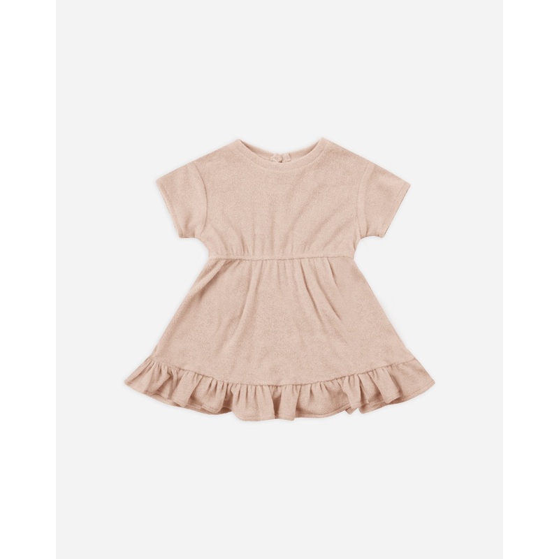 Terry Dress || Blush|Blush|0-3m|3-6m|6-12m|12-18m|18-24m|2-3y|4-5y