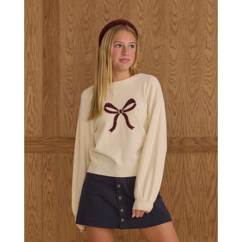 Aspen Sweater | Bow Teen|Color|10Y|12Y|14Y|16Y