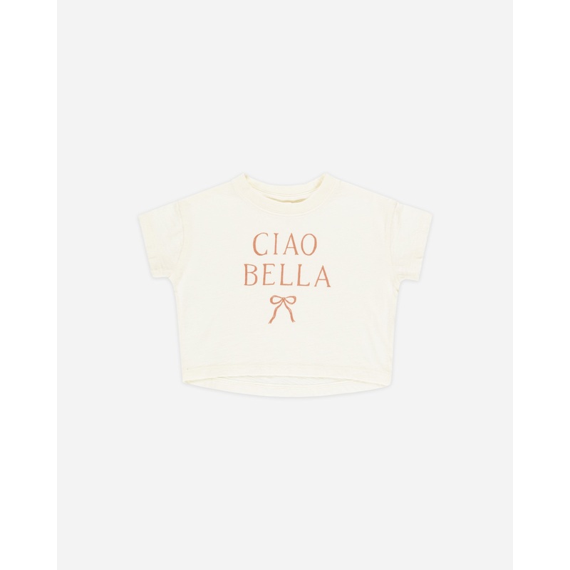 Boxy Tee || Ciao Bella|Color|3-6M|6-12M|12-18M|18-24M|2-3Y|4-5Y|6-7Y|8-9Y