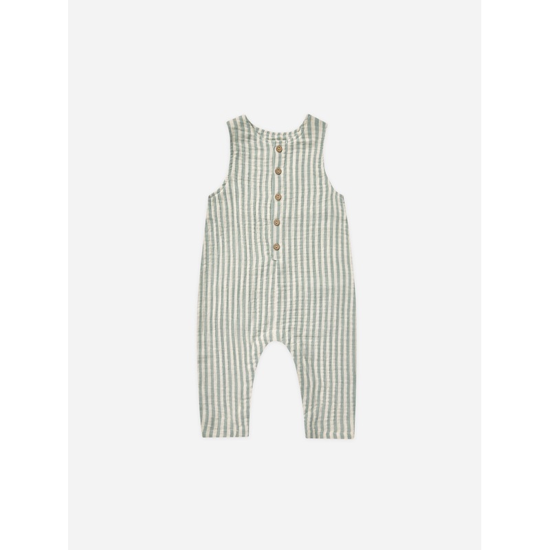 Button Jumpsuit  ||  Summer Stripe