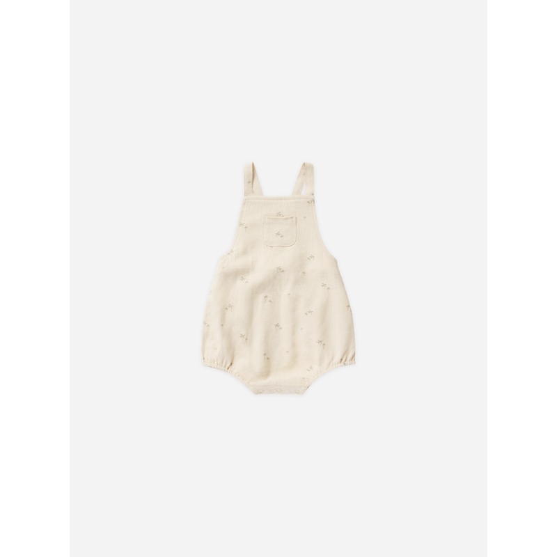 Criss Cross Romper || Palm|Natural|0-3m|3-6m|6-12m|12-18m|18-24m|2-3y