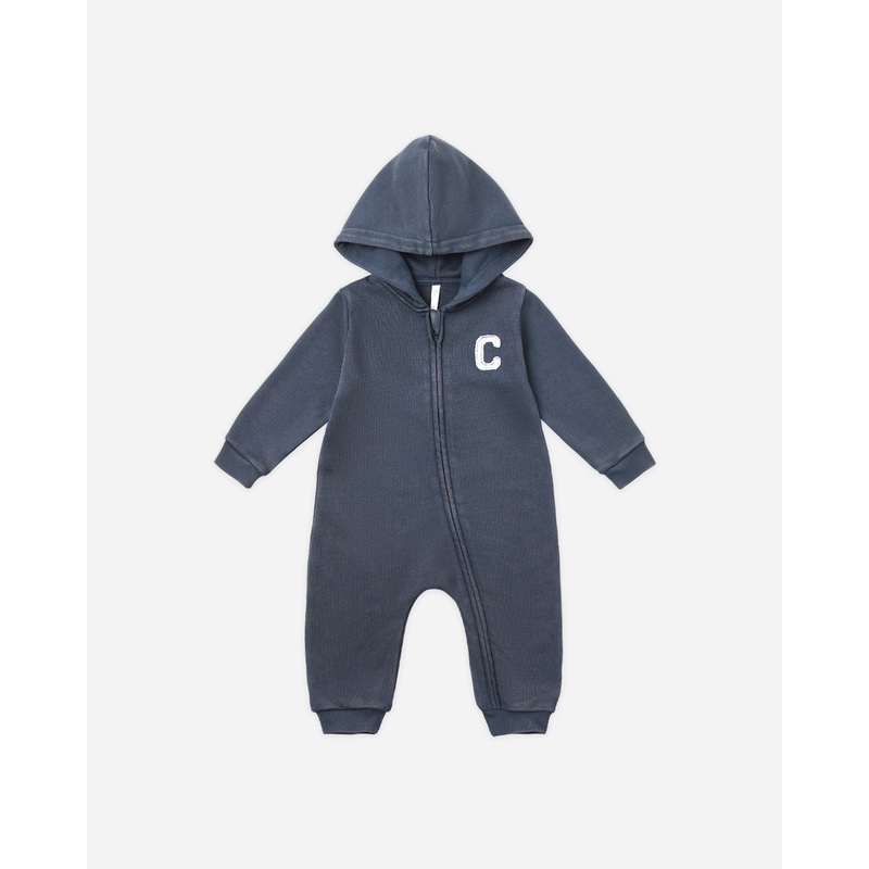 Hooded Jumpsuit || Navy|0-3M|3-6M|6-12M|12-18M|18-24M|2-3Y
