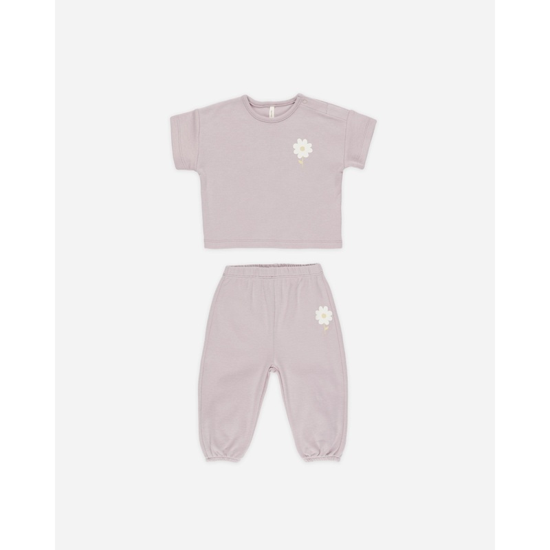 -Jersey Tee + Pant Set || Daisy-