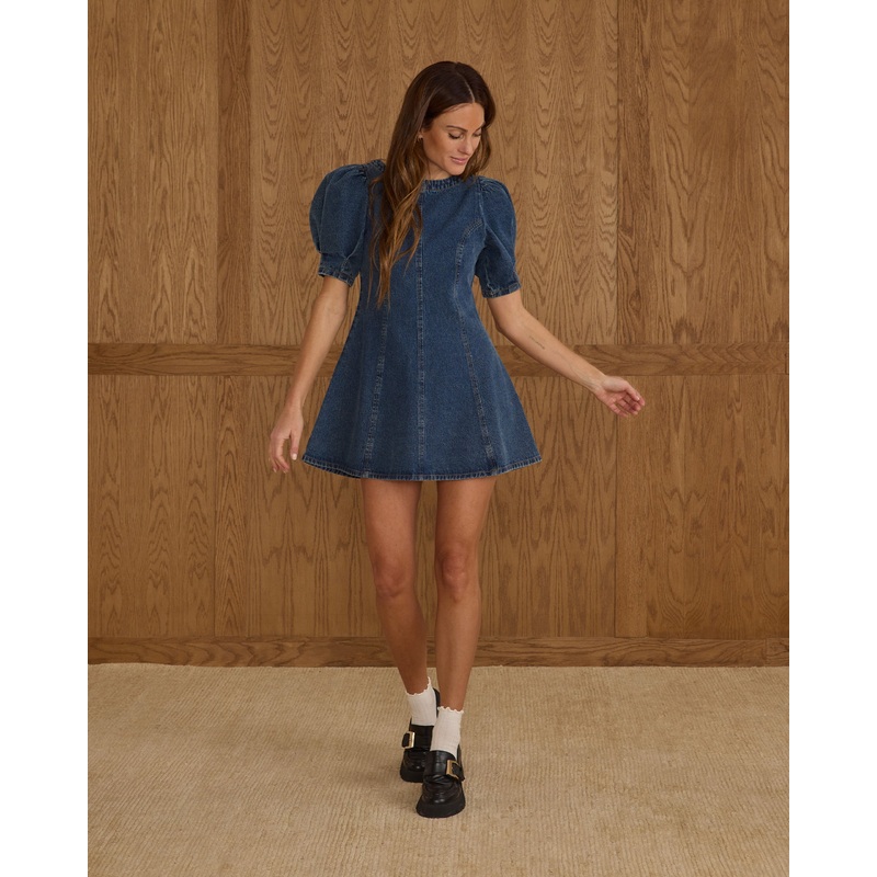 Levi Mini Dress | Indigo Denim