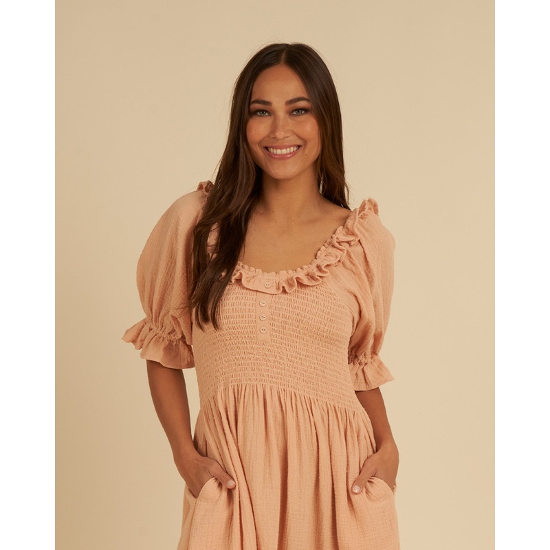 Lexi Dress | Apricot|XS|S|M|L|XL