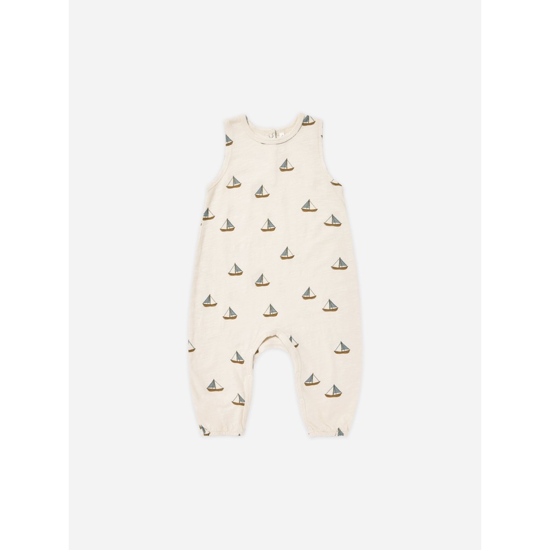 Mills Jumpsuit || Sailboats|0-3m|3-6m|6-12m|12-18m|18-24m|2-3y