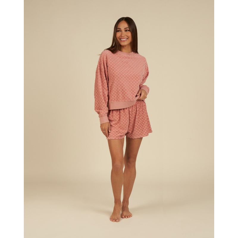 Relaxed Short  |  Pink Check|Lipstick|XS|S|M|L|XL