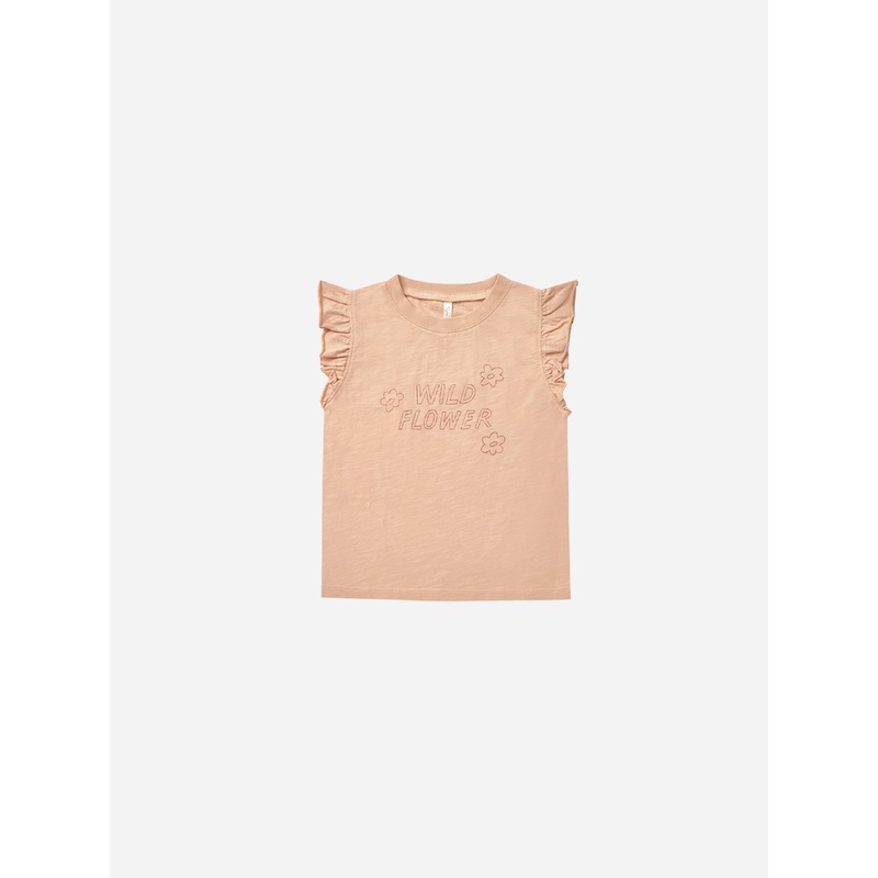 Ruffled Tank || Wild Flower|3-6m|6-12m|12-18m|18-24m|2-3y|4-5y|6-7y|8-9y|10-12y