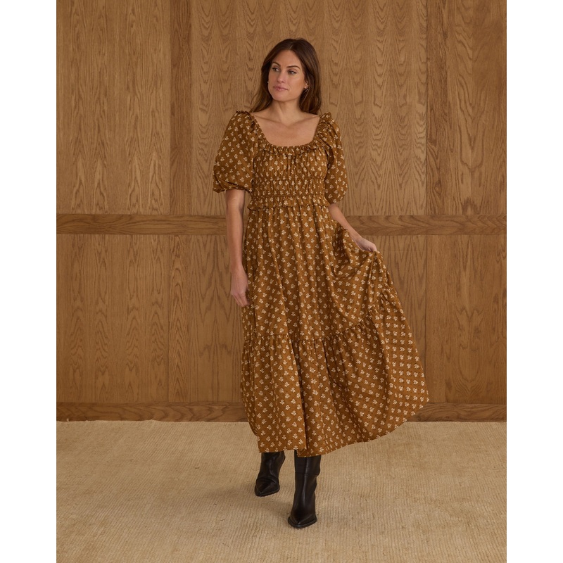 Tenley Dress | Golden Fleur|XS|S|M|L|XL
