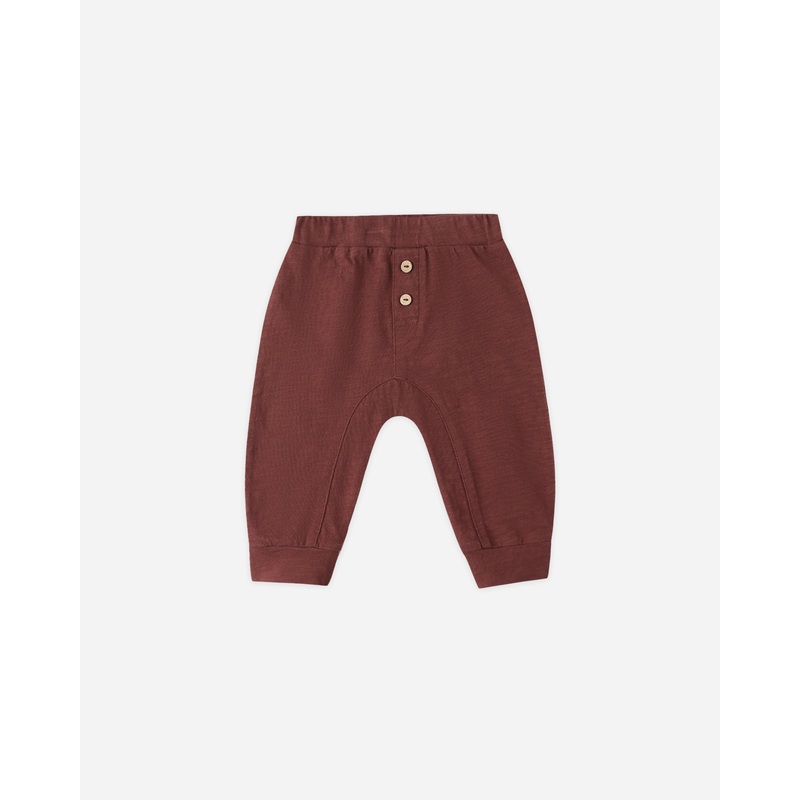 Baby Cru Pant || Burgundy|0-3M|3-6M|6-12M|12-18M|18-24M|2-3Y