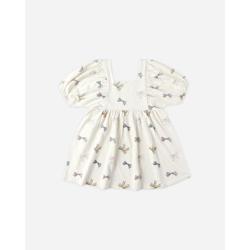 Brea Dress || Bows|3-6M|6-12M|12-18M|18-24M|2-3Y|4-5Y|6-7Y|8-9Y