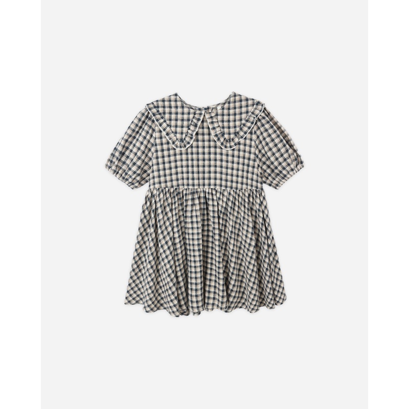 Camille Dress || Navy Check|3-6M|6-12M|12-18M|18-24M|2-3Y|4-5Y|6-7Y|8-9Y