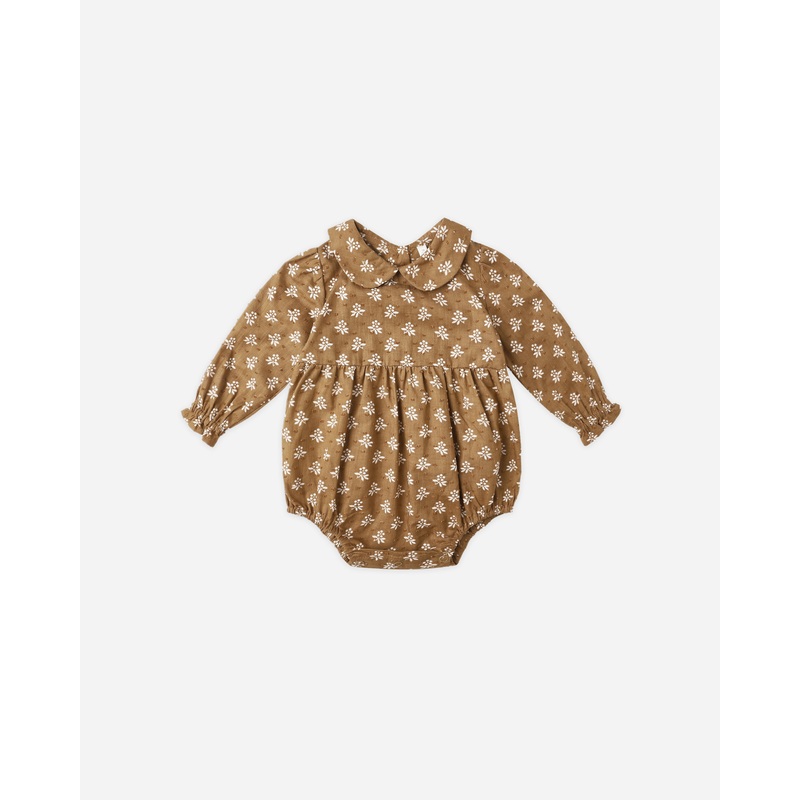 Cora Romper || Golden Fleur|0-3M|3-6M|6-12M|12-18M|18-24M|2-3Y
