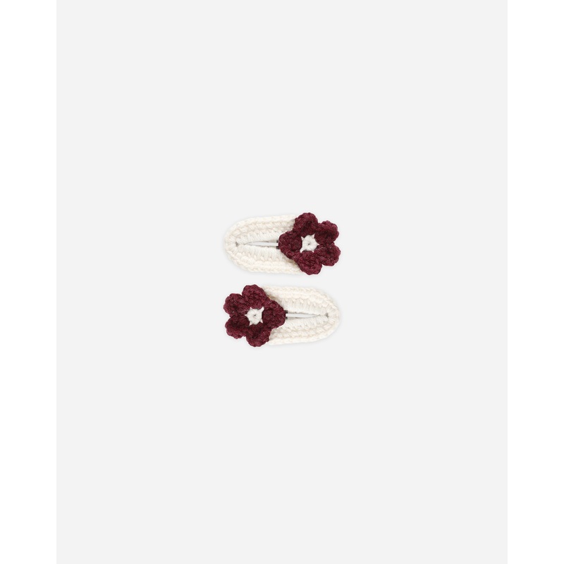 Crochet Clips | Burgundy|Color