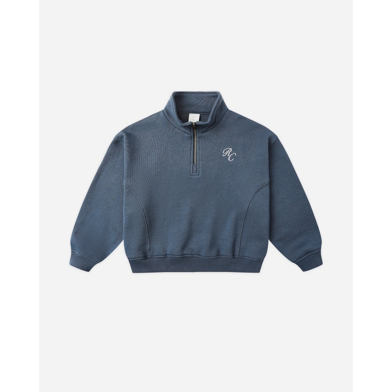 Half Zip Sweatshirt || Navy|2-3Y|4-5Y|6-7Y|8-9Y|10-12Y|12-14Y