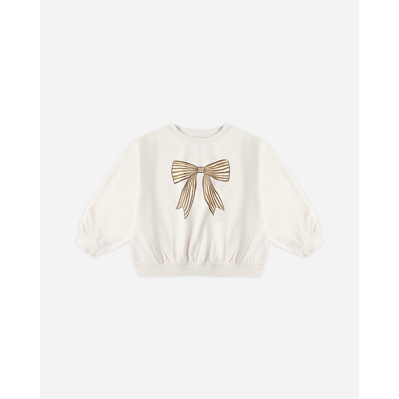 Oversized Sweatshirt || Bow|6-12M|12-18M|18-24M|2-3Y|4-5Y|6-7Y|8-9Y