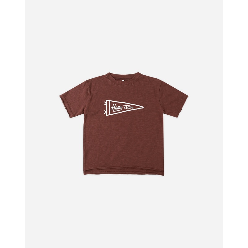 Raw Edge Tee || Home Team|3-6M|6-12M|12-18M|18-24M|2-3Y|4-5Y|6-7Y|8-9Y