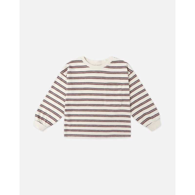 Relaxed Long Sleeve Tee || Vintage Stripe