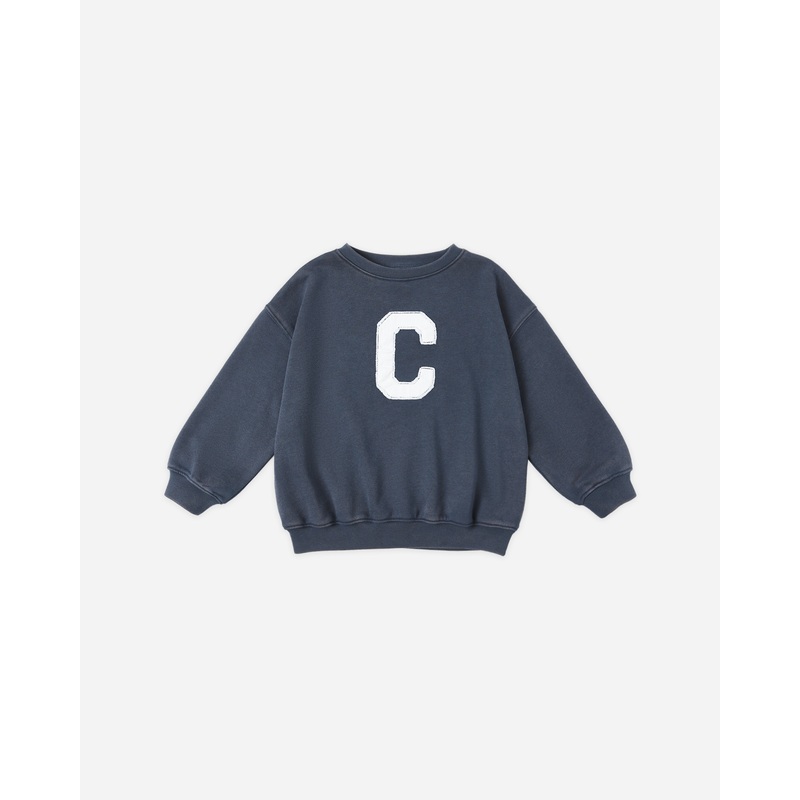 Relaxed Sweatshirt || Navy|3-6M|6-12M|12-18M|18-24M|2-3Y|4-5Y|6-7Y|8-9Y