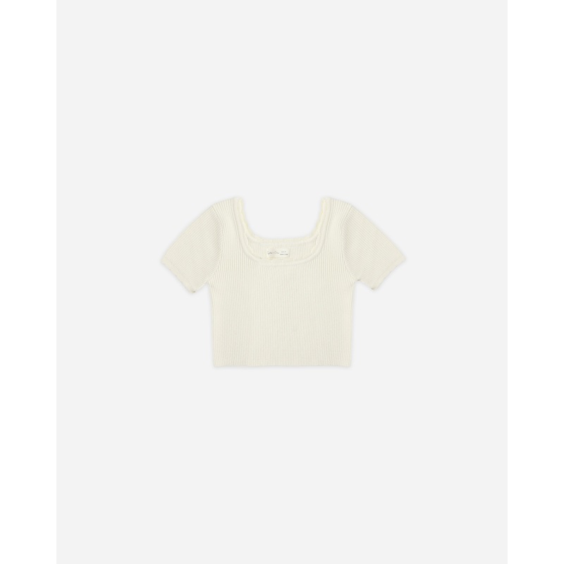 Scallop Tee || Natural|2-3Y|4-5Y|6-7Y|8-9Y