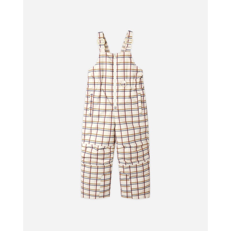 Snow Bib || Multi-Plaid|2-3Y|4-5Y|6-7Y|8-9Y
