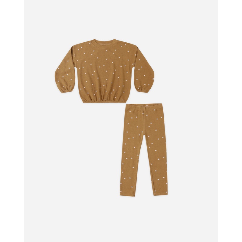 Spongey Knit Set || Golden Stars