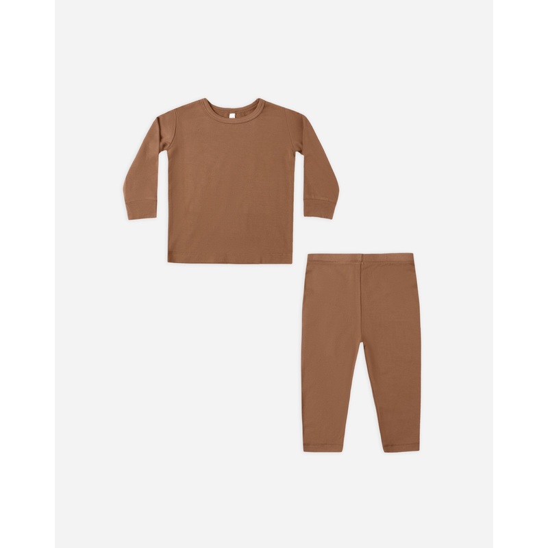 Bamboo Pajama Set || Cedar|0-3M|3-6M|6-12M|12-18M|18-24M|2-3Y|4-5Y