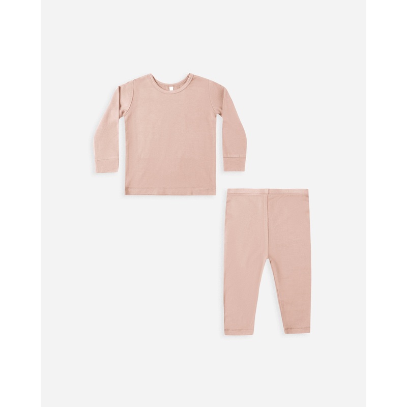 Bamboo Pajama Set || Rose|0-3M|3-6M|6-12M|12-18M|18-24M|2-3Y|4-5Y
