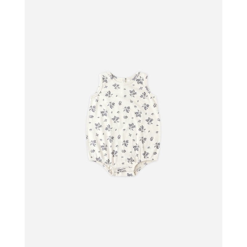Bubble Onesie || Blue Floral|0-3M|3-6M|6-12M|12-18M|18-24M|2-3Y