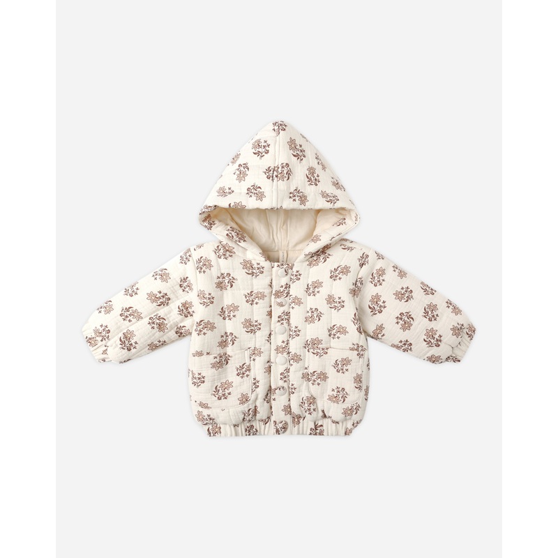 Hooded Woven Jacket || Daylily
