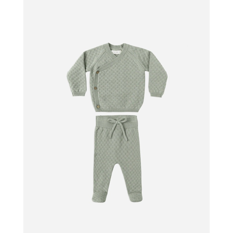 Knit Wrap Top + Pant Set || Fern