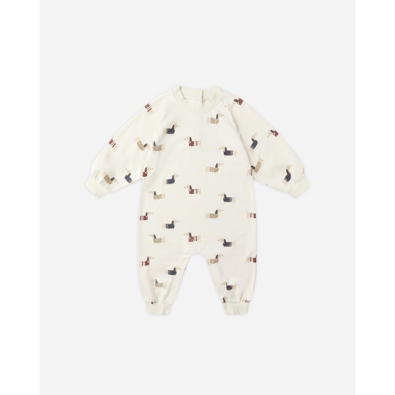 Raglan Jumpsuit || Dachshund|0-3M|3-6M|6-12M|12-18M|18-24M|2-3Y