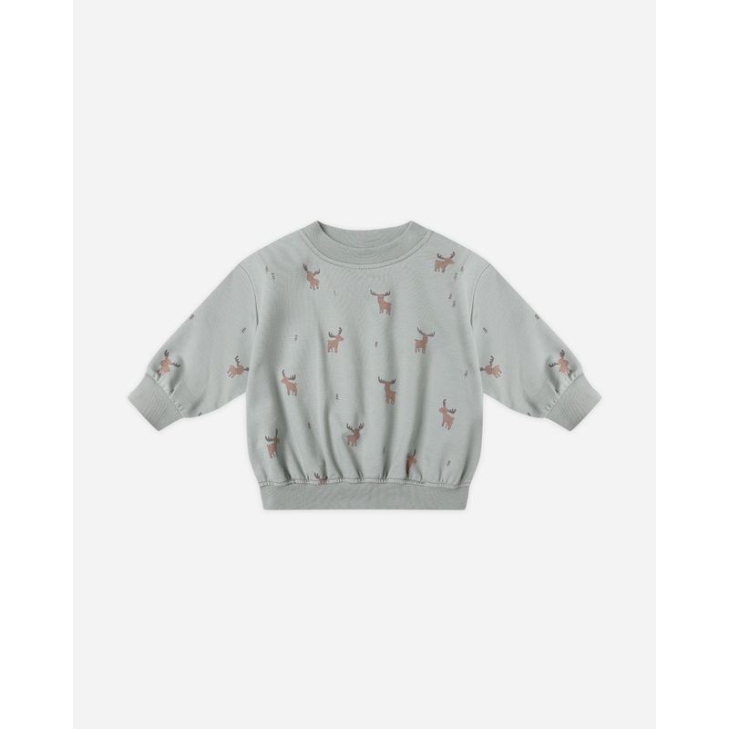Relaxed Sweatshirt || Moose|0-3M|3-6M|6-12M|12-18M|18-24M|2-3Y|4-5Y