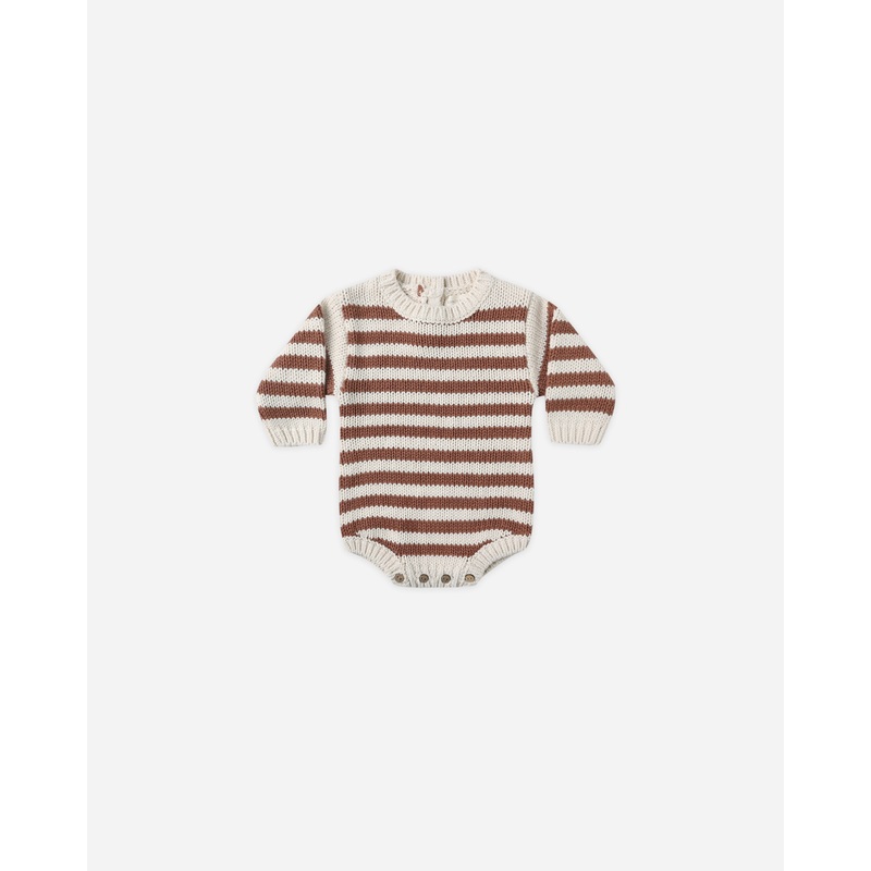 Rex Romper || Cedar Stripe|0-3M|3-6M|6-12M|12-18M|18-24M|2-3Y