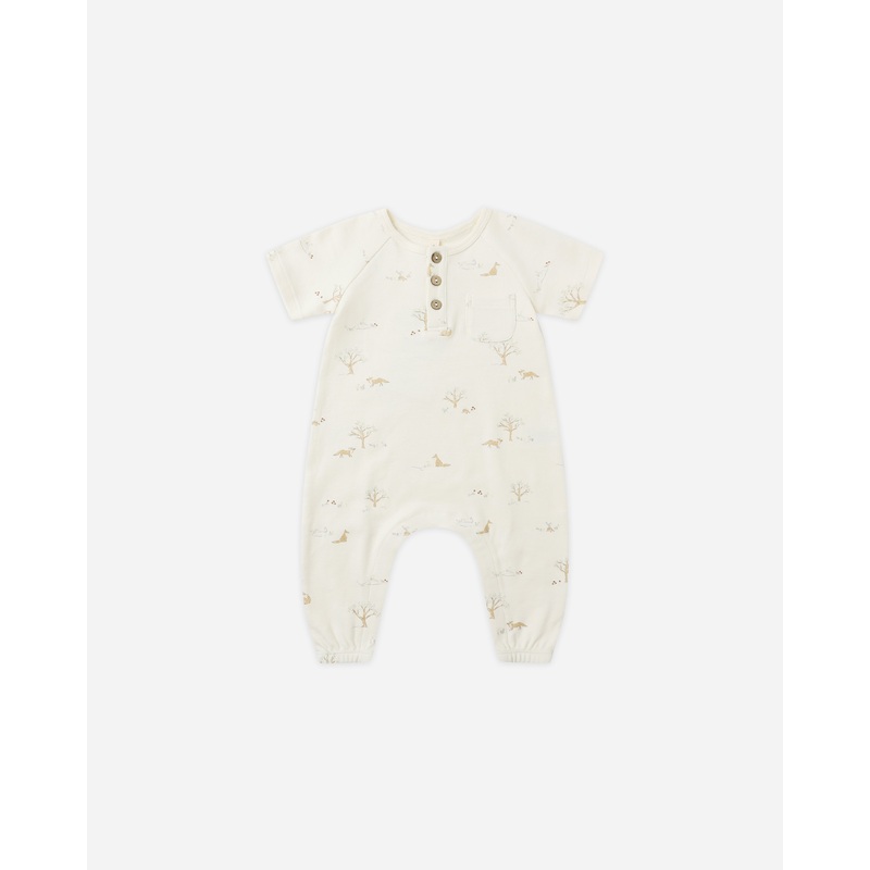 Short Sleeve Jumpsuit || Fox Land