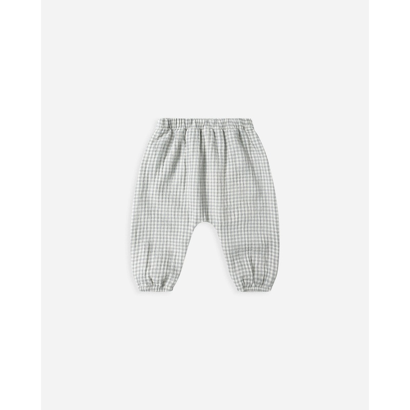 Woven Pant || Blue Gingham|0-3M|3-6M|6-12M|12-18M|18-24M|2-3Y