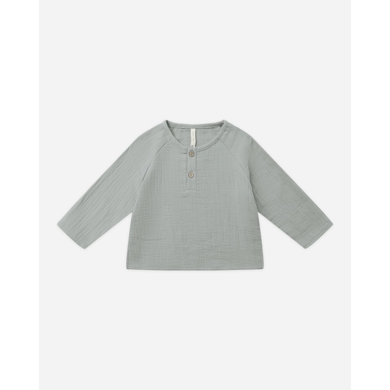 Zion Shirt || Steel Blue|0-3M|3-6M|6-12M|12-18M|18-24M|2-3Y|4-5Y