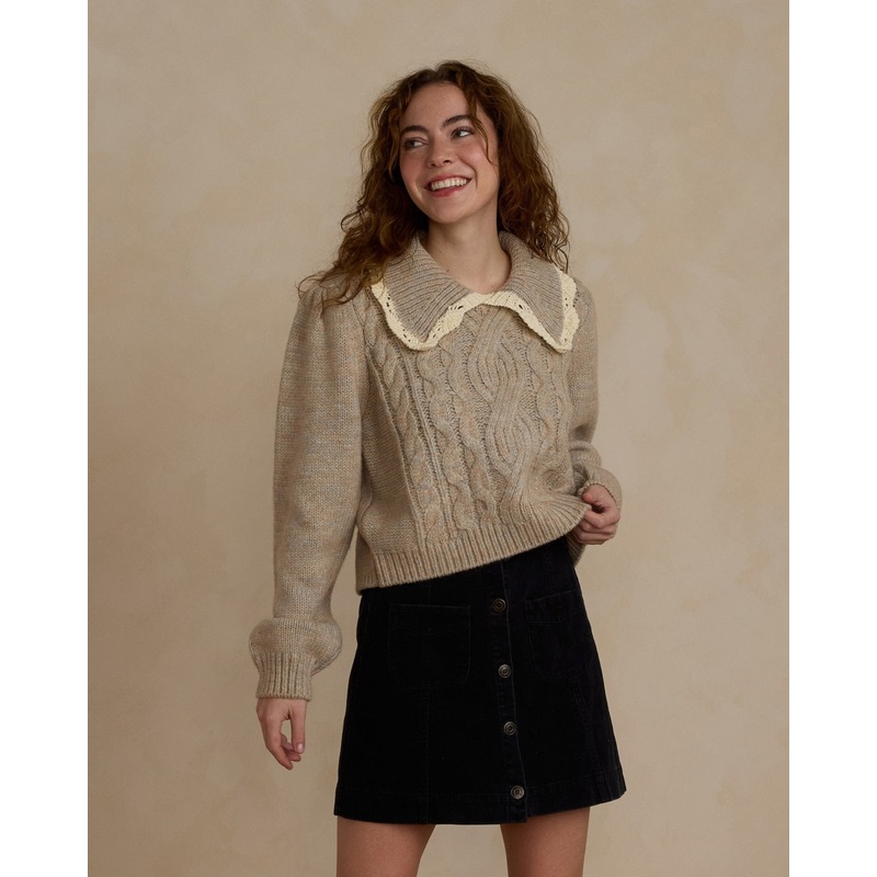 Alice Sweater | Heathered Sand