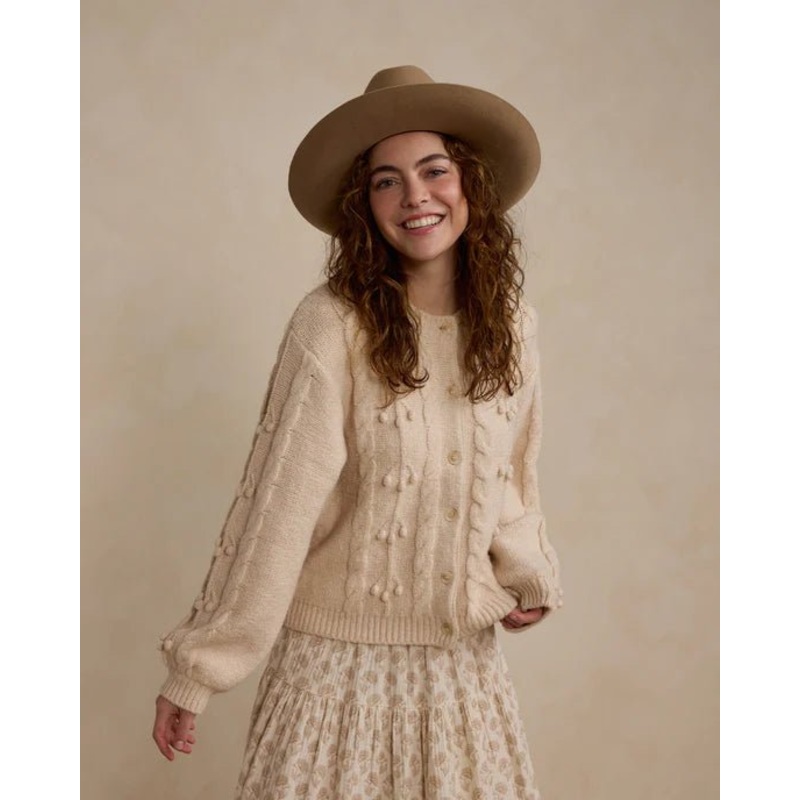 Bobble Cardigan | Shell|Color|XS|S|M|L|XL