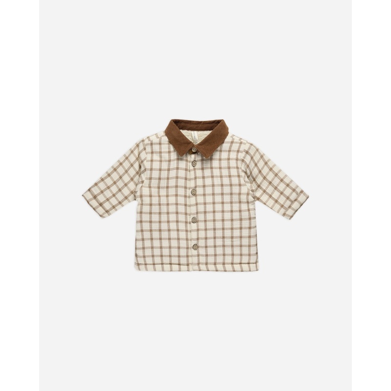 Ford Jacket || Cinnamon Plaid|Color|0-3M|3-6M|6-12M|12-18M|18-24M|2-3Y|4-5Y