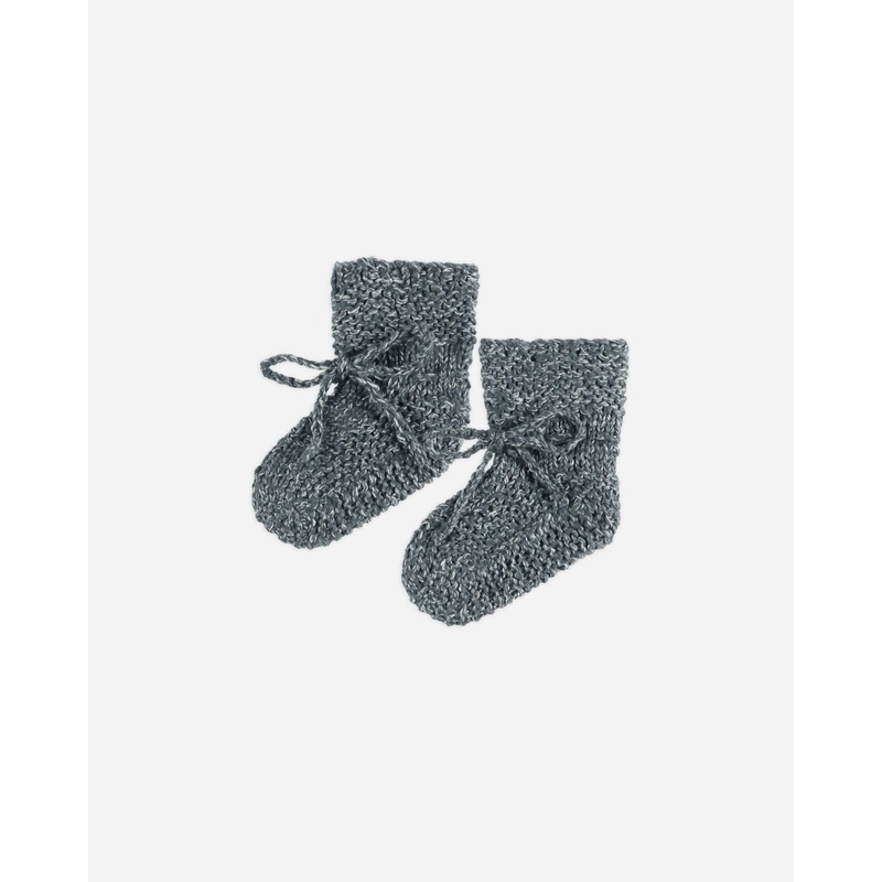 Knit Booties || Indigo|Color|0-3M|3-6M|6-12M