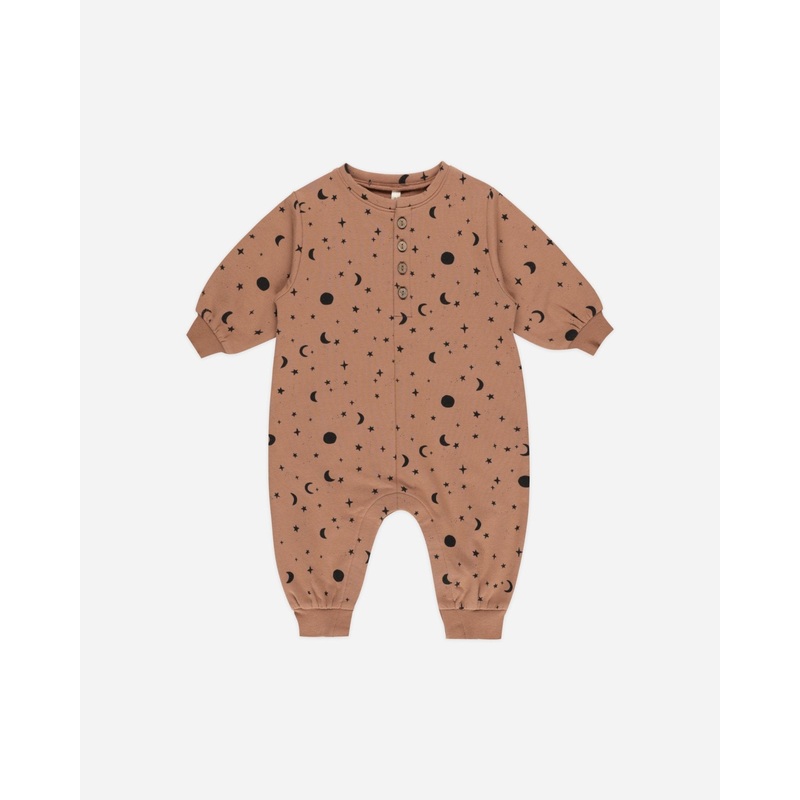 Relaxed Fleece Jumpsuit || Night Sky