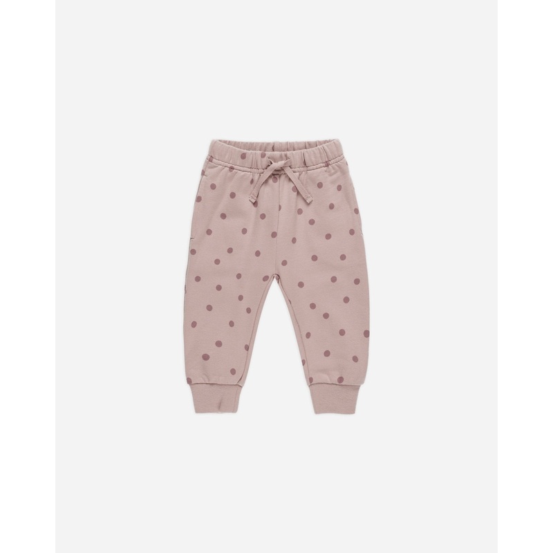 Relaxed Fleece Sweatpant || Polka Dots