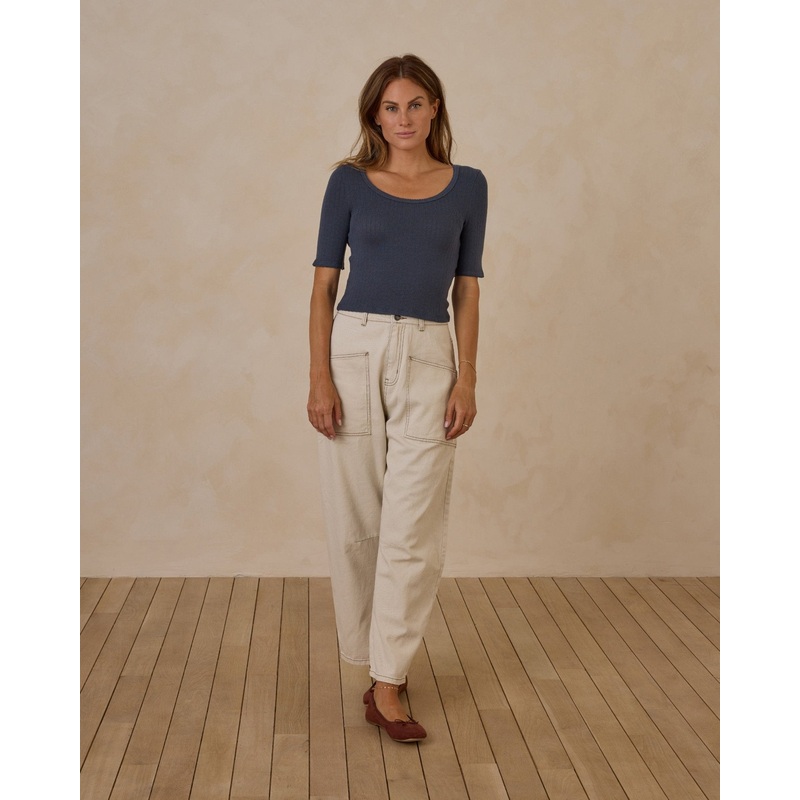 Scallop Tee | Indigo|Color|XS|S|M|L|XL