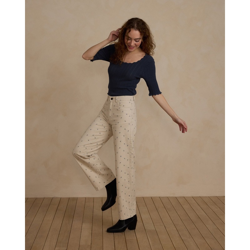 Straight Leg Pant | Blue Daisy