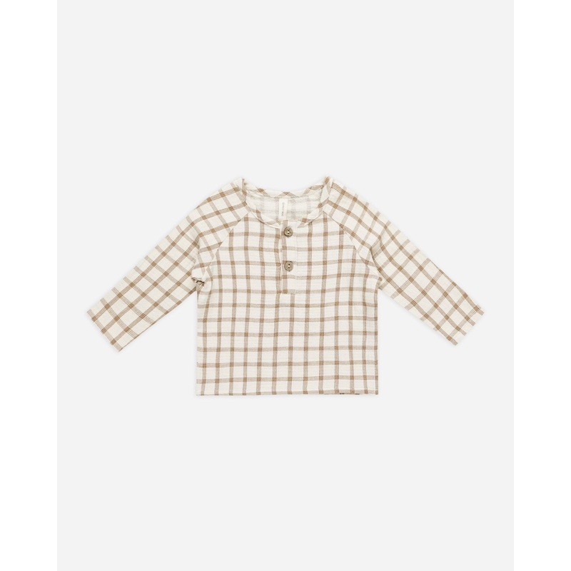 Zion Shirt || Cinnamon Plaid|Color|0-3M|3-6M|6-12M|12-18M|18-24M|2-3Y|4-5Y